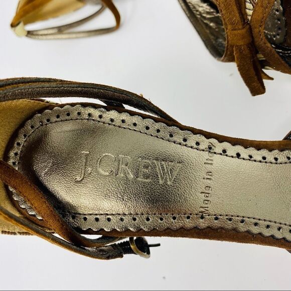 J. Crew - Patterned Peep Toe Heels (8) - Picture 6 of 9